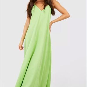 Elegant Green Maxi Dress